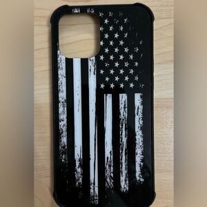 iPhone 12 Pro Max case with a flag